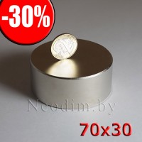 Неодимовый магнит 70х30