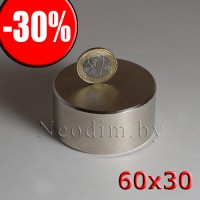 Неодимовый магнит 60х30