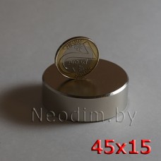 Купить неодимовый магнит 45х15